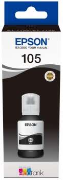 epson 105 negro botella de tinta pigmentada original c13t00q140