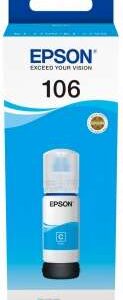 epson 106 cyan botella de tinta original c13t00r240