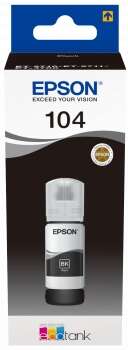 epson 104 negro botella de tinta original c13t00p140