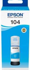 epson 104 cyan botella de tinta original c13t00p240