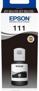 epson 111 negro botella de tinta pigmentada original c13t03m140