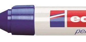 edding nº1 rotulador permanente punta biselada trazo entre 1 y 5 mm. recargable secado instantaneo color azul