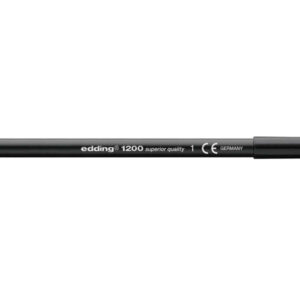 edding 1200 rotulador punta redonda trazo entre 0.5 y 1 mm. tinta con base de agua color negro