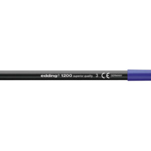 edding 1200 rotulador punta redonda trazo entre 0.5 y 1 mm. tinta con base de agua color azul