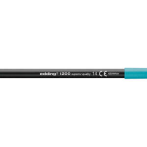 edding 1200 rotulador punta redonda trazo entre 0.5 y 1 mm. tinta con base de agua color azul turquesa