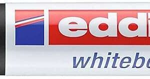 edding 660 rotulador para pizarra blanca punta redonda trazo entre 1.5 y 3 mm. tinta pigmentada recargable borrable en seco color negro