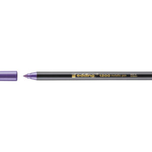 edding 1200 rotulador punta redonda trazo 1mm tinta con base de agua color violeta metalizado