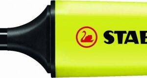 stabilo boss 70 rotulador marcador fluorescente trazo entre 2 y 5mm recargable tinta con base de agua color amarillo fluorescente