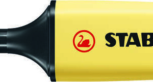 stabilo boss 70 pastel rotulador marcador fluorescente trazo entre 2 y 5mm recargable tinta con base de agua color amarillo cremoso