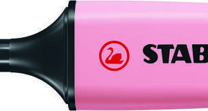 stabilo boss 70 pastel rotulador marcador fluorescente trazo entre 2 y 5mm recargable tinta con base de agua color rubor rosa