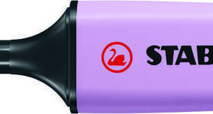 stabilo boss 70 pastel rotulador marcador fluorescente trazo entre 2 y 5mm recargable tinta con base de agua color brisa violeta