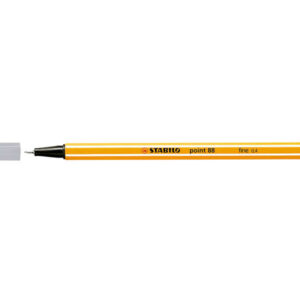 stabilo point 88 rotulador de punta fina de fibra trazo de 0.4 mm tinta con base de agua color gris