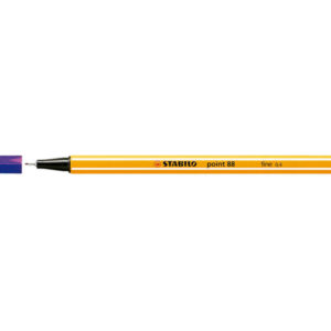 stabilo point 88 rotulador de punta fina de fibra trazo de 0.4 mm tinta con base de agua color violeta