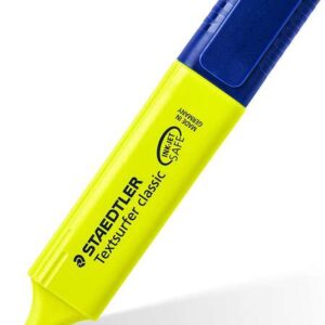 staedtler textsurfer classic 364 marcador fluorescente punta biselada trazo entre 1 5mm tinta con base de agua color amarillo