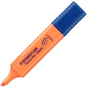 staedtler textsurfer classic 364 marcador fluorescente punta biselada trazo entre 1 5mm tinta con base de agua color naranja