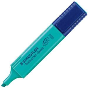 staedtler textsurfer classic 364 marcador fluorescente punta biselada trazo entre 1 5mm tinta con base de agua color turquesa