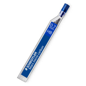 staedtler mars micro minas para portaminas 0.7mm hb fuertes y duraderas sin pvc apta para la mayoria de portaminas