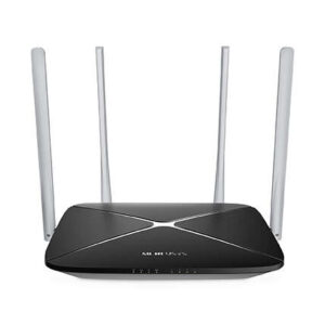 mercusys router inalambrico ac1200 dual band 5 puertos 10/100mbps 4 antenas 5dbi