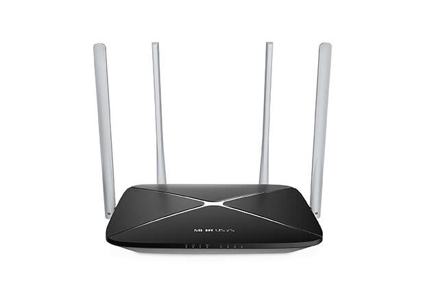 mercusys router inalambrico ac1200 dual band 5 puertos 10/100mbps 4 antenas 5dbi