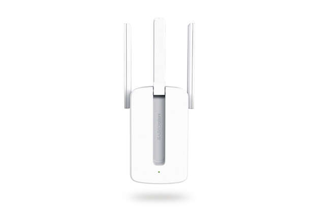 mercusys repetidor amplificador extensor de red wifi hasta 300mbps tecnologia mimo boton wps 3 antenas externas