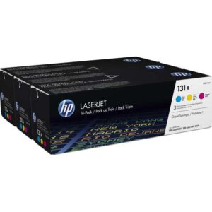 hp cf211a/cf212a/cf213a pack de 3 cartuchos de toner originales 131a