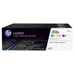 hp cf440am pack de 3 cartuchos de toner originales 312a
