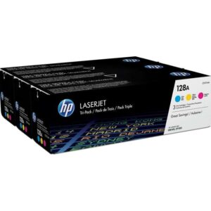 hp ce321a/ce322a/ce323a pack de 3 cartuchos de toner originales 128a