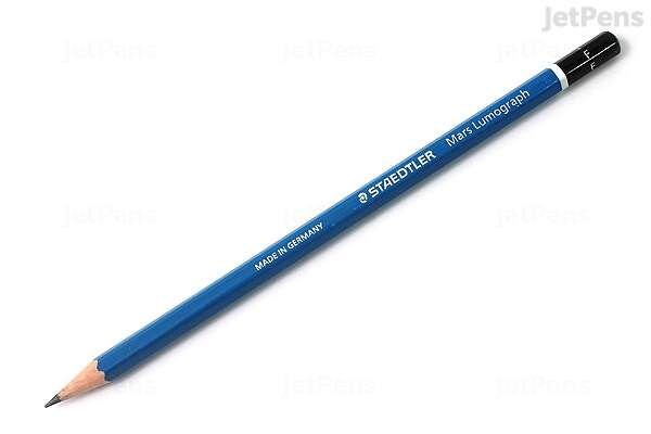 staedtler mars lumograph 100 lapiz de grafito hexagonal mina f ultrarresistente de 2mm madera de bosques sostenibles caja de 12 ud