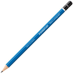staedtler mars lumograph 100 lapiz de grafito hexagonal mina b ultrarresistente de 2mm madera de bosques sostenibles caja de 12 ud