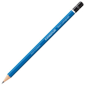 staedtler mars lumograph 100 lapiz de grafito hexagonal mina h ultrarresistente de 2mm madera de bosques sostenibles