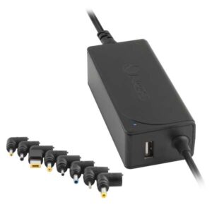 ngs cargador universal automatico para portatil 45w 8 adaptadores 1x usb indicadores led