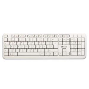 ngs spike teclado usb 12 teclas multimedia cable de 1.40m color blanco