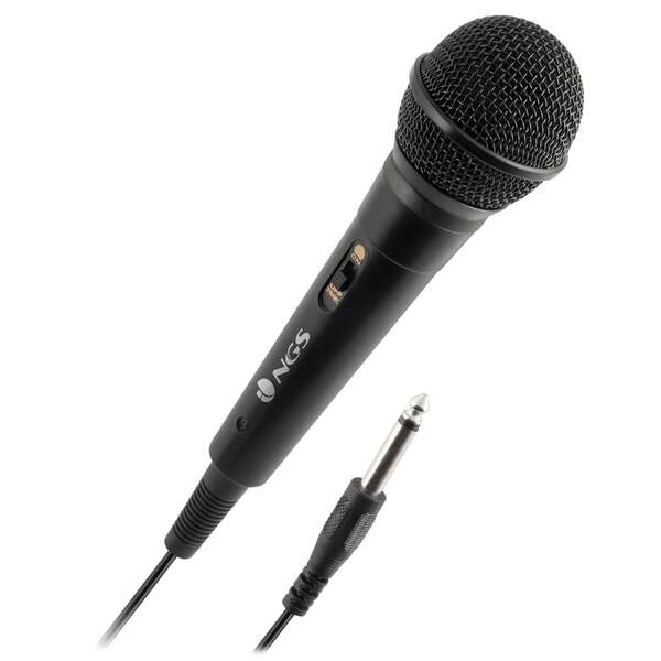 ngs singer fire microfono boton on/off jack de 6.3mm cable de 3m color negro