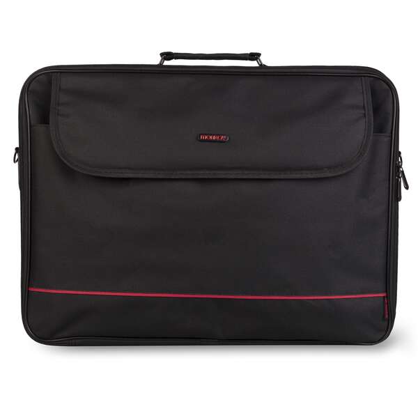 ngs monray passenger plus maletin para portatil 18" acolchado interior 2 compartimentos y bolsillo exterior color negro