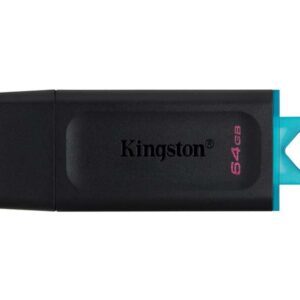 kingston datatraveler exodia memoria usb 64gb usb 3.2 gen 1 con tapa enganche para llavero color negro (pendrive)