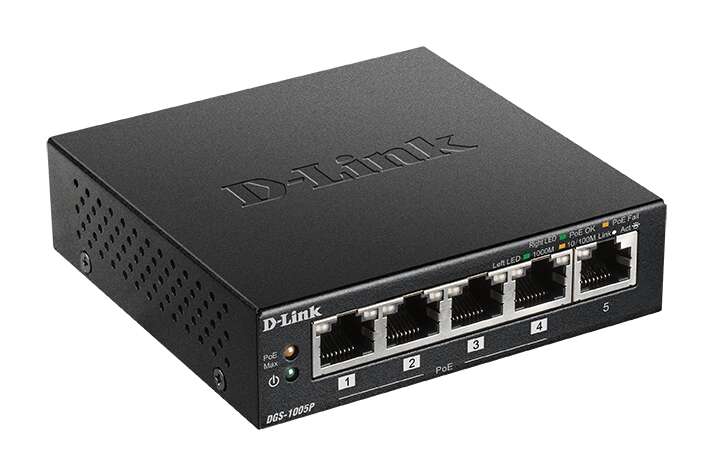 d link switch 5 puertos gigabit 10/100/1000 mbps poe+