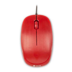ngs flame raton usb 1000dpi 3 botones uso ambidiestro color rojo