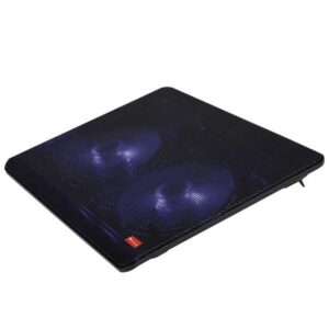 ngs jetstand base de refrigeracion para portatil hasta 15.6" iluminacion led azul 1x usb 2 ventiladores silenciosos 2 niveles de altura