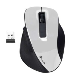 ngs bow raton inalambrico usb 1600dpi 4 botones uso diestro color blanco/negro