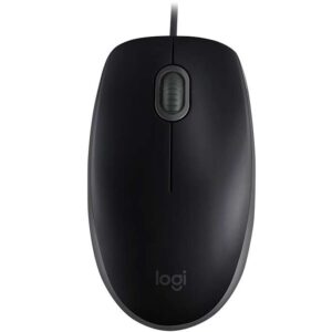 logitech b110 silent raton usb 1000dpi 3 botones silencioso uso ambidiestro cable de 1.80m color negro
