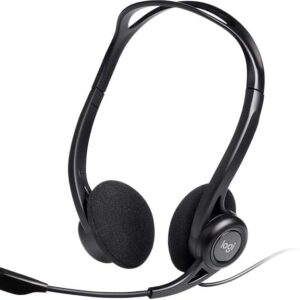 logitech 960 auriculares con microfono usb microfono plegable y flexible controles en cable cable de 2.40m color negro