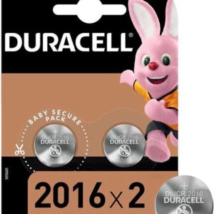 duracell pack de 2 pilas litio de boton dl2016 3v tecnologia baby secure
