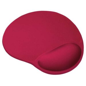 trust bigfoot alfombrilla raton ergonomica reposamuñecas de gel 23.6 x 20.5 cm color rojo