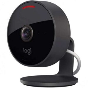 logitech circle view camara de videovigilancia wifi fullhd 1080p angulo de vision 180º 2 canales audio microfono y altavoz integrado vision nocturna color negro