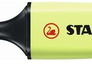 stabilo boss 70 pastel marcador fluorescente trazo entre 2 y 5mm recargable tinta con base de agua color chispa de lima