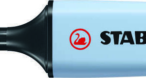 stabilo boss 70 pastel rotulador marcador fluorescente trazo entre 2 y 5mm recargable tinta con base de agua color azul nublado