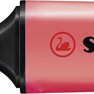 stabilo boss 70 pastel marcador fluorescente trazo entre 2 y 5mm recargable tinta con base de agua color rojo coral meloso