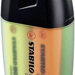 stabilo boss pack de 4 marcadores fluorescentes trazo entre 2 y 5mm recargable tinta con base de agua estuche de plastico duro colores surtidos