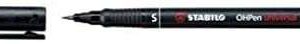 stabilo ohpen rotulador permanente punta superfina trazo de 0.4mm agarre antideslizante tapon ventilado color negro