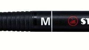 stabilo ohpen rotulador permanente punta media trazo de 1mm agarre antideslizante tapon ventilado color negro